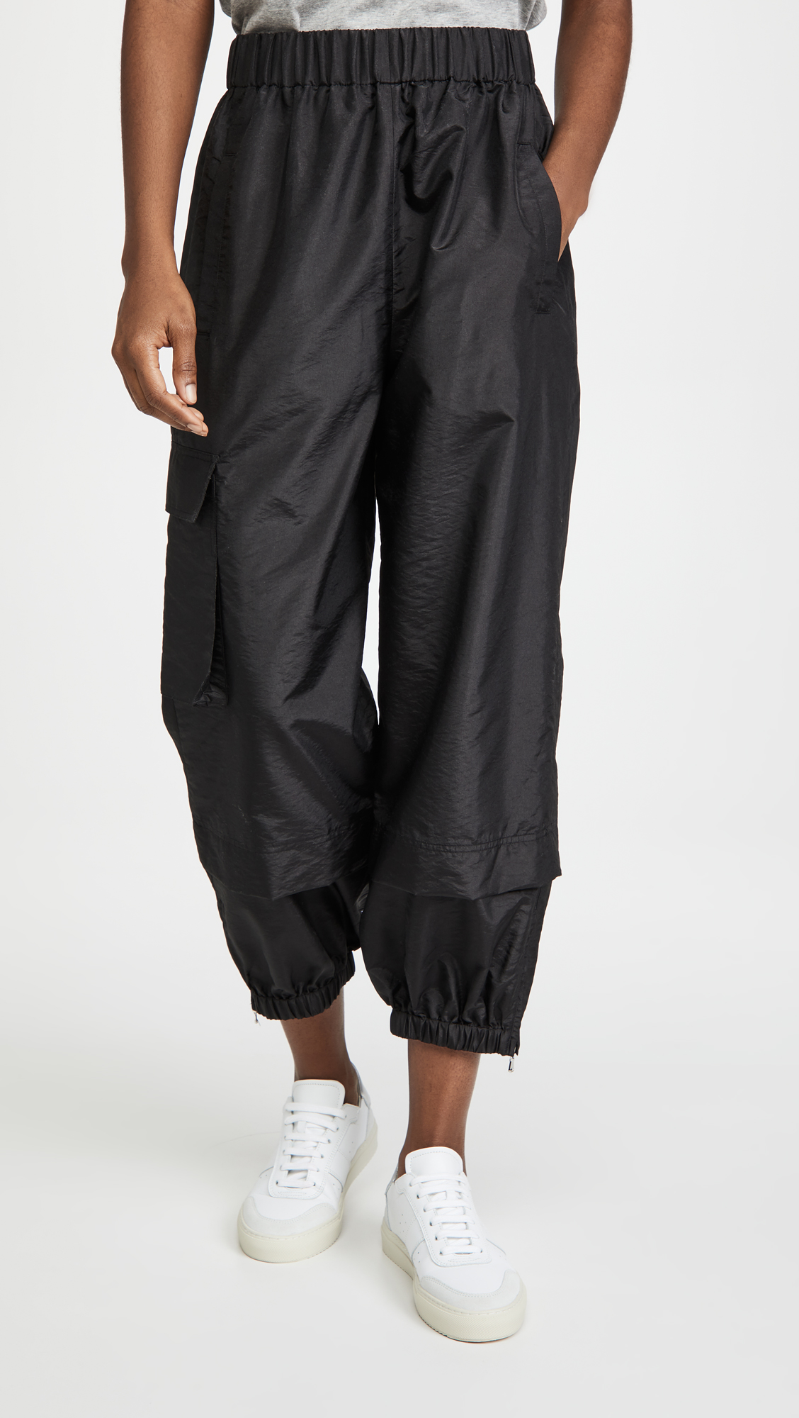 Crispy Nylon Pull On Joggers