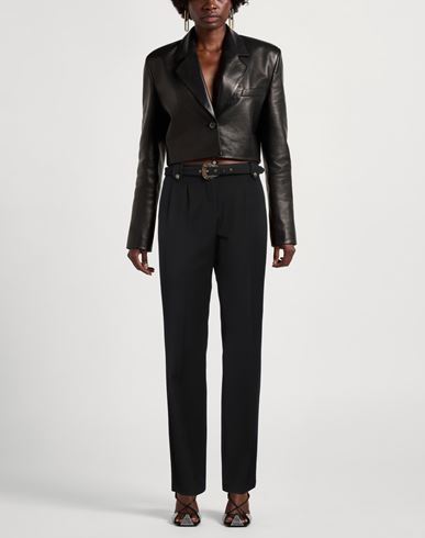 Versace Jeans Couture Woman Pants Black Size 2 Viscose, Polyamide, Elastane