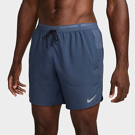 Men's Dri-FIT Stride Brief-Lined 7" Running Shorts in Thunder Blue/Black