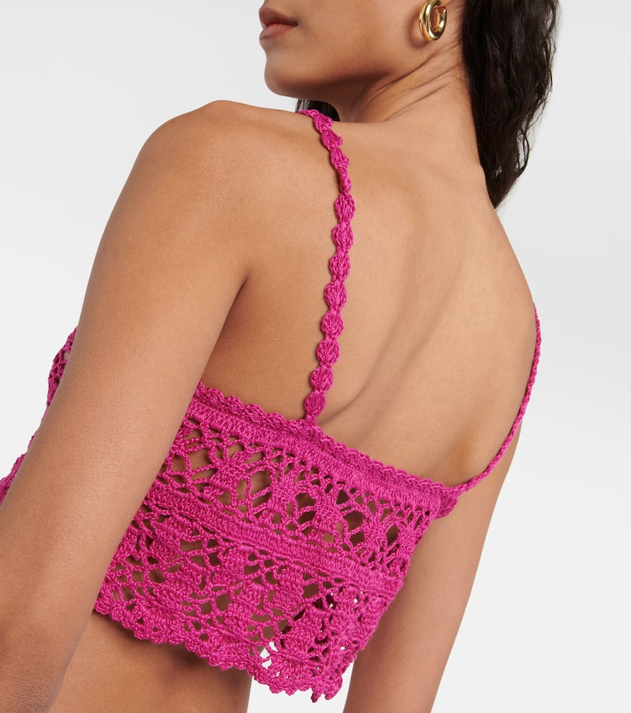 Bianca crochet cotton crop top