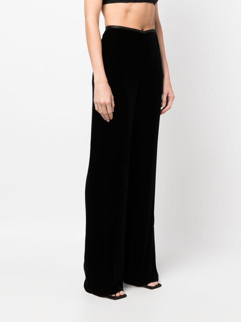 Wide Leg Velvet Pants