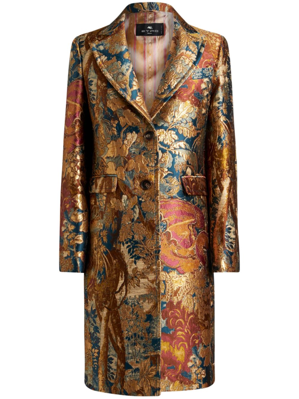 Jacquard coat - Neutrals