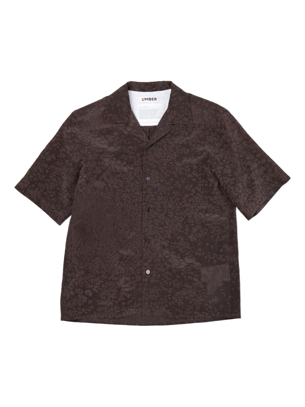 Salt-dyed short-sleeve shirt - Brown