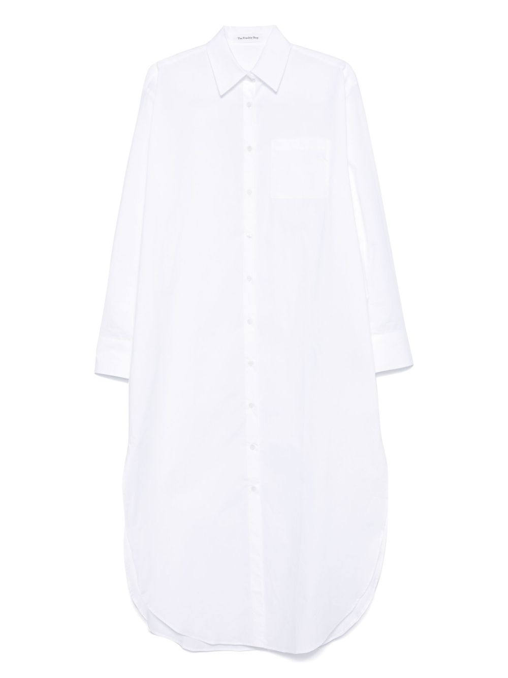 Helena shirt midi dress - White