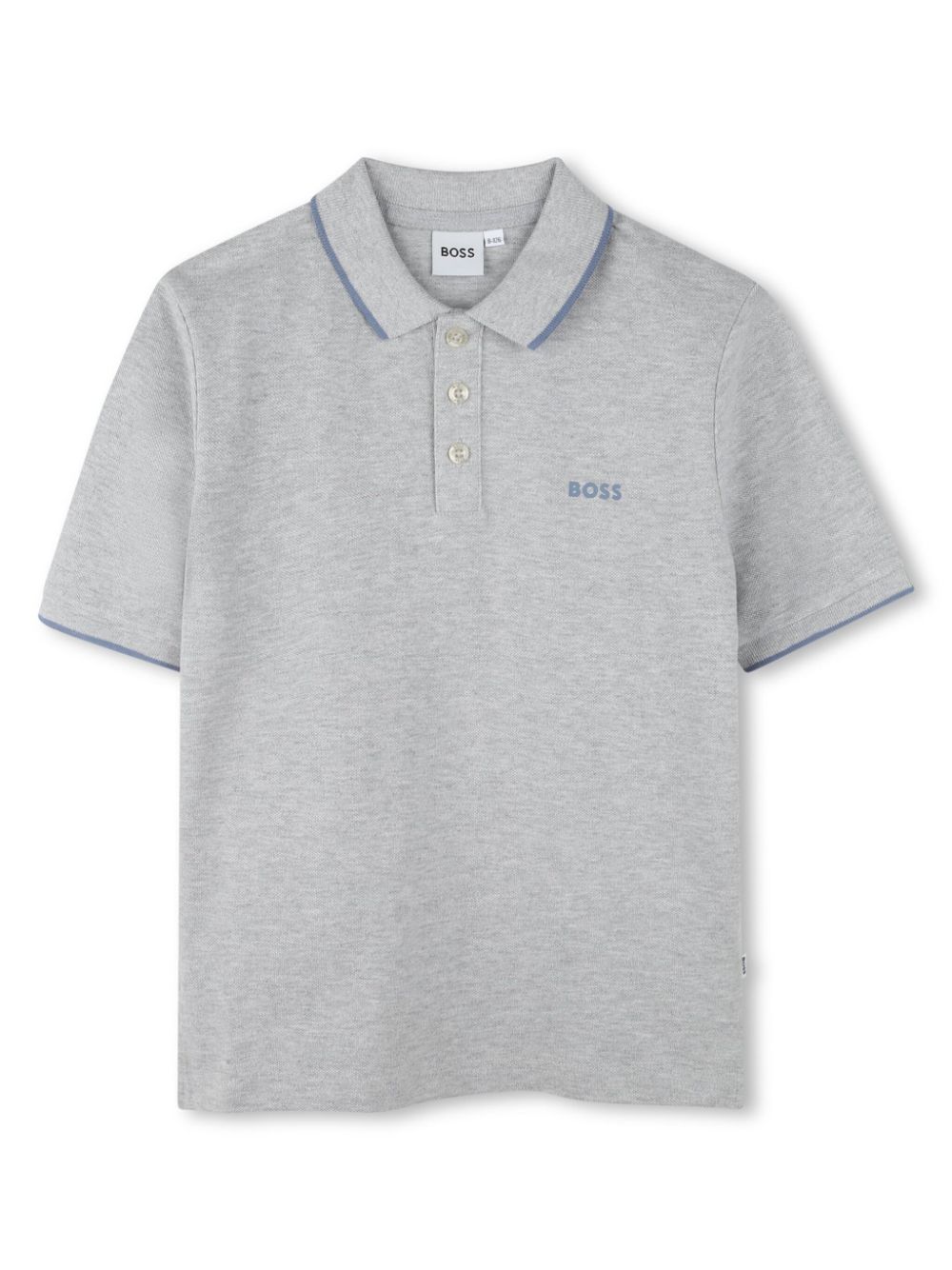 Logo-print cotton polo shirt - Grey