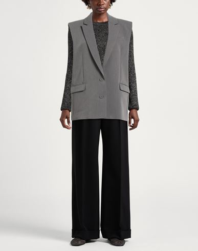 Woman Blazer Grey Size 2 Polyester, Viscose, Elastane