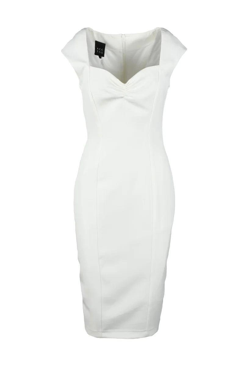 Fitted Mini Dress with Sweetheart Neckline
