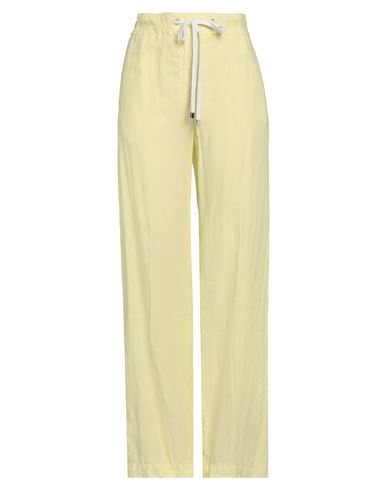 Woman Pants Pastel yellow