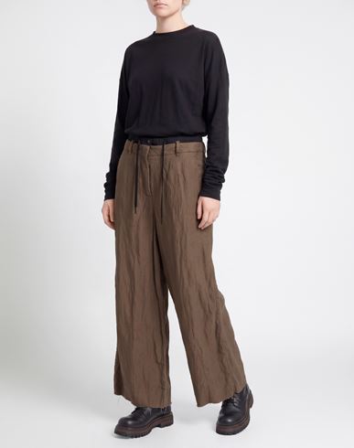 Woman Pants Taupe Size 2 Wool, Cotton, Metal