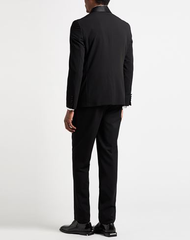 Man Suit Black Size 46 Wool, Viscose, Elastane