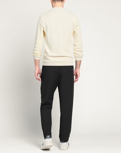 Man Sweatshirt Cream Size L Cotton