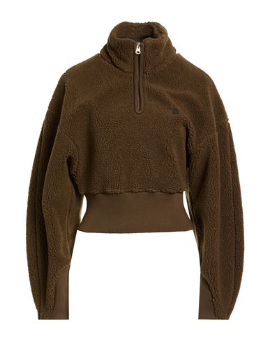 Woman Sweatshirt Military green Size M Polyester, Acrylic