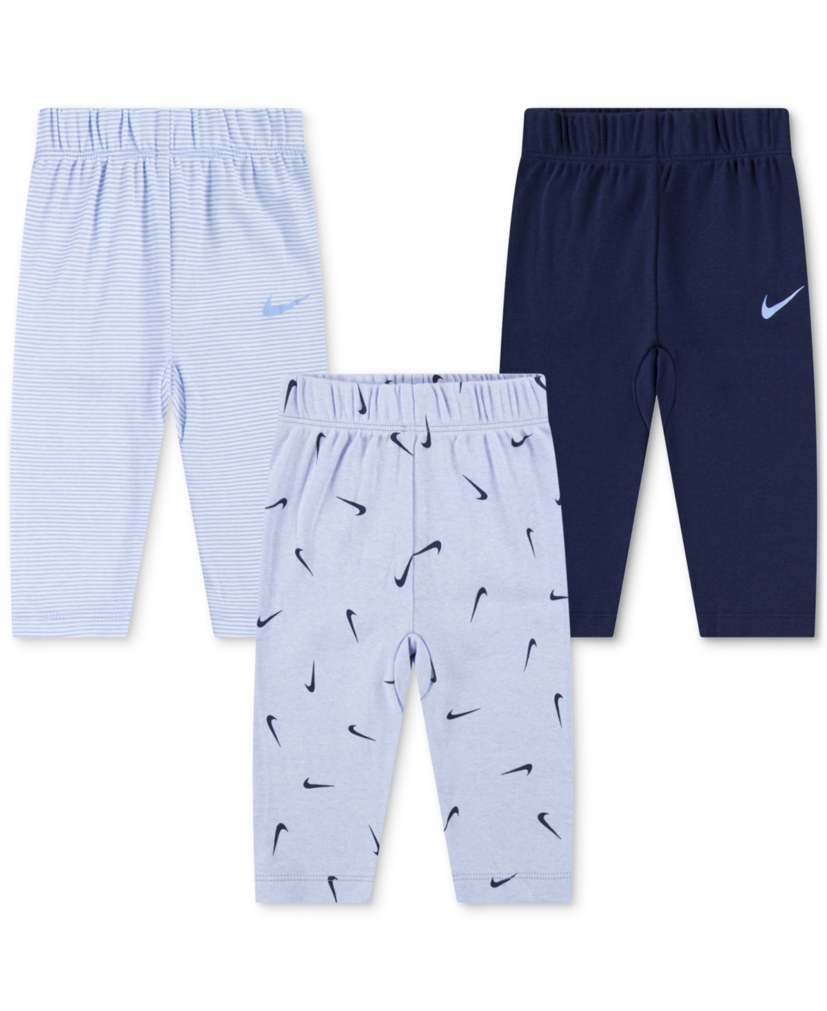 Baby Boys or Girls Essentials Pull-On Pants, Pack of 3 - Cobalt Bliss Heather