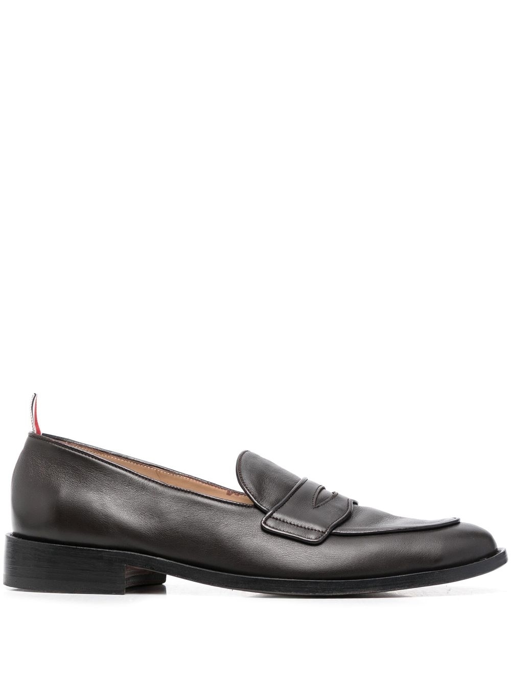 Grosgrain-loop trim loafers