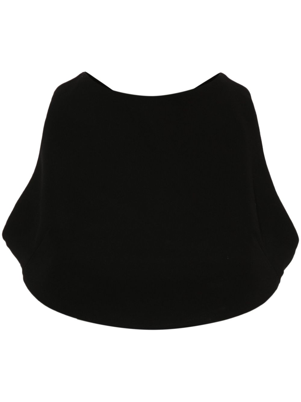 Sleeveless crop top - Black