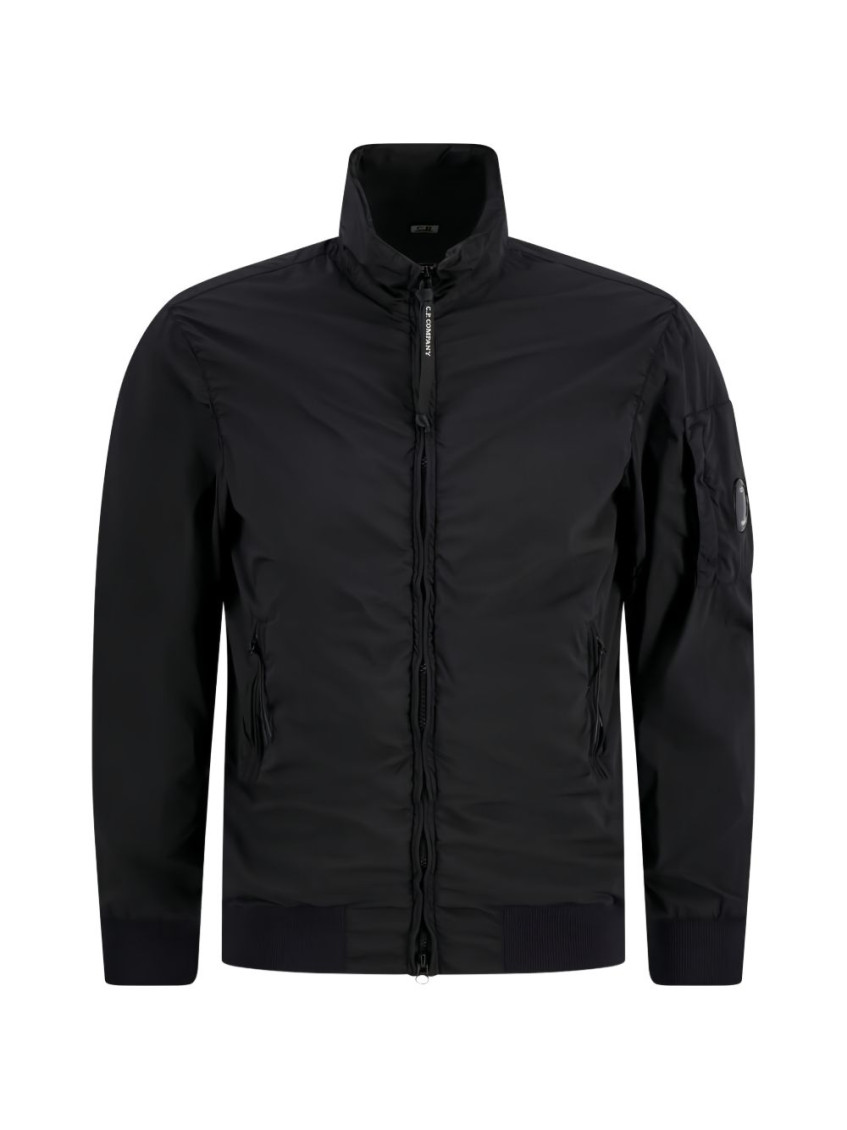 C. P. Company Black nylon Jacket With Front Closure And Tech Fabric Pockets For Men