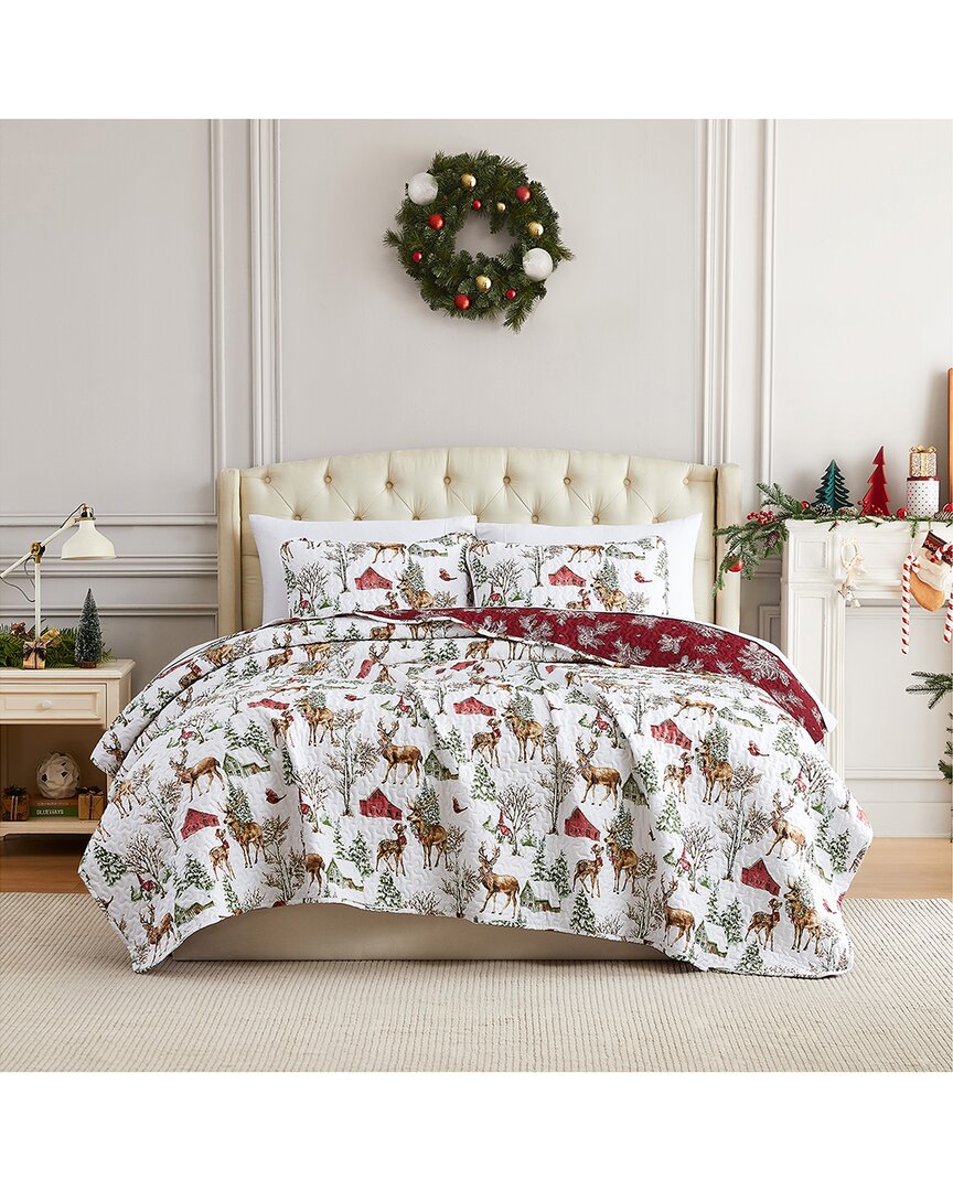 White Christmas Oversized Quilt Set