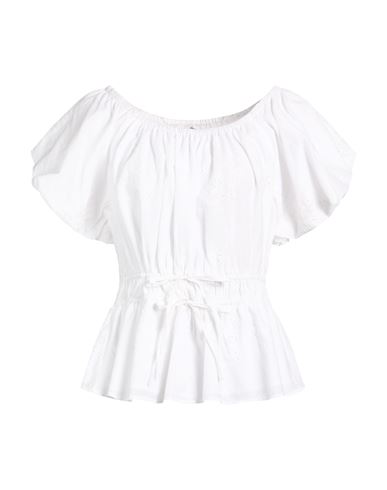 Woman Top White Size 14 Cotton