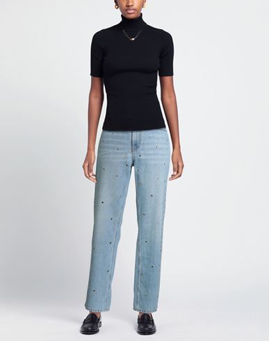 Woman Jeans Blue Size 24 Cotton, Polyester