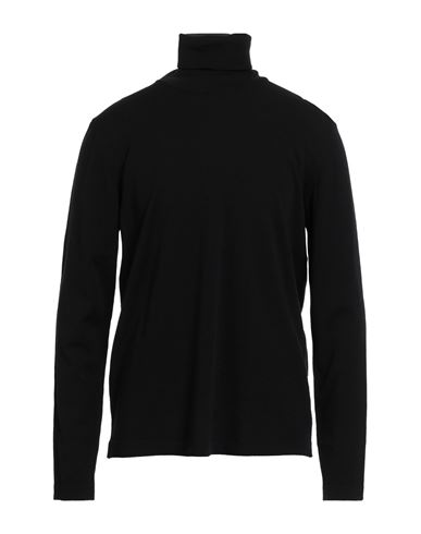 Man Turtleneck Black Size XXL Merino Wool, Polyester