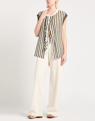 Woman Cardigan Military green Size ONESIZE Cotton, Polyester