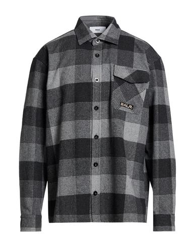 Man Shirt Grey Size M Acrylic, Polyester, Cotton