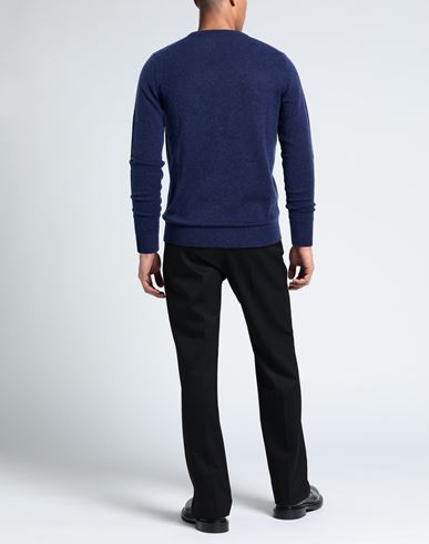 Man Sweater Navy Size 36 Virgin Wool, Cashmere