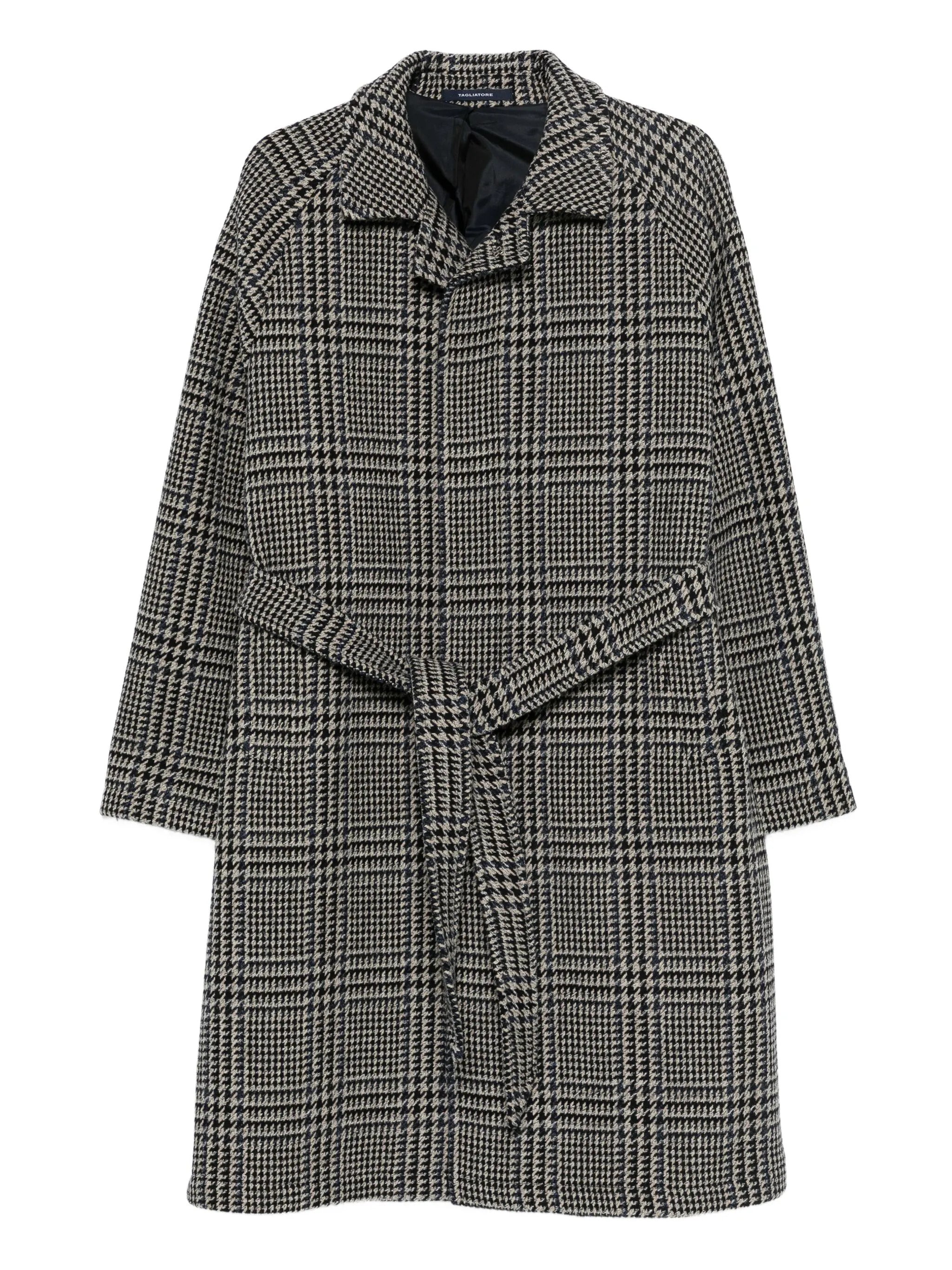 Wool Jacket with Button Closure and Belt Loops