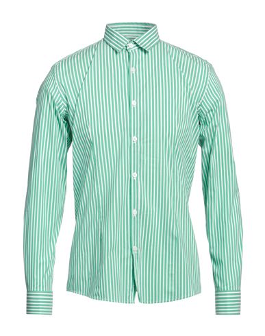 Man Shirt Green Size 15 ¾ Cotton, Polyamide, Elastane