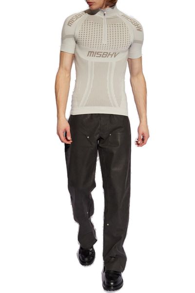 Misbhv Sport Europa Quarter-Zipped Knitted T-Shirt