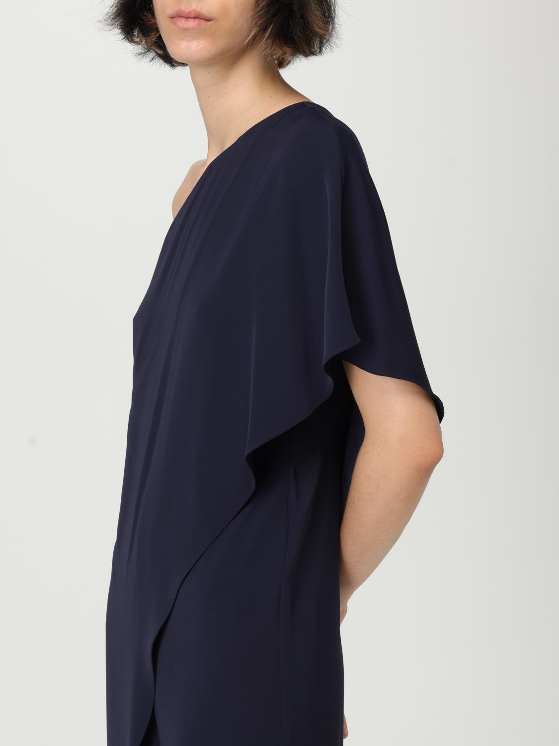 Draped cape jumpsuit - Orange