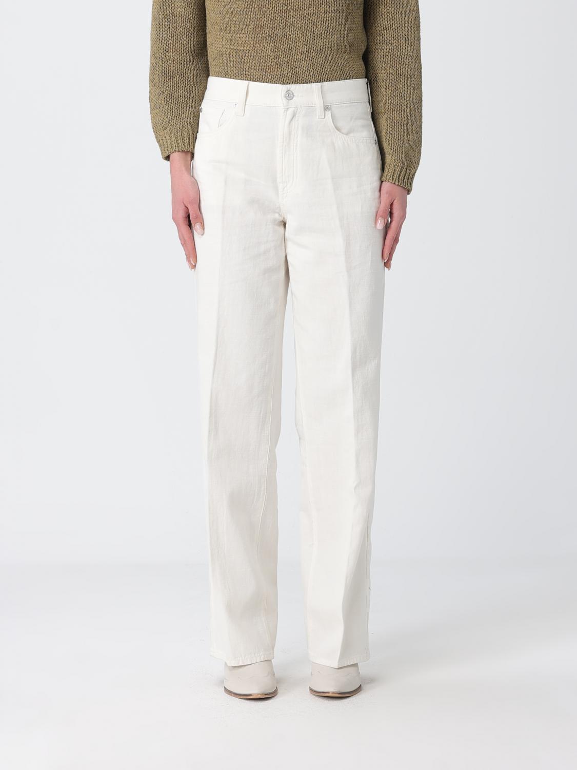 Jeans Woman color White