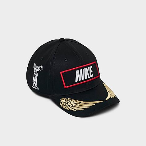 Club Structured Racing Backstrap Hat in Black