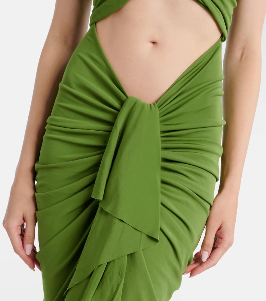 Vivenda draped jersey maxi dress