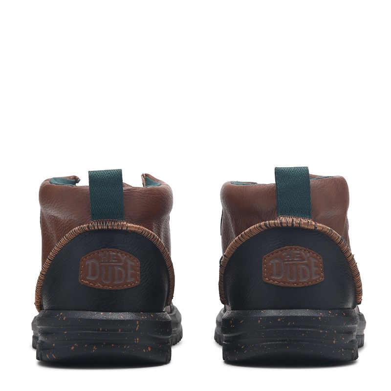 Men's Bradely Chukka Classic Casual Boots (Brown/Black)