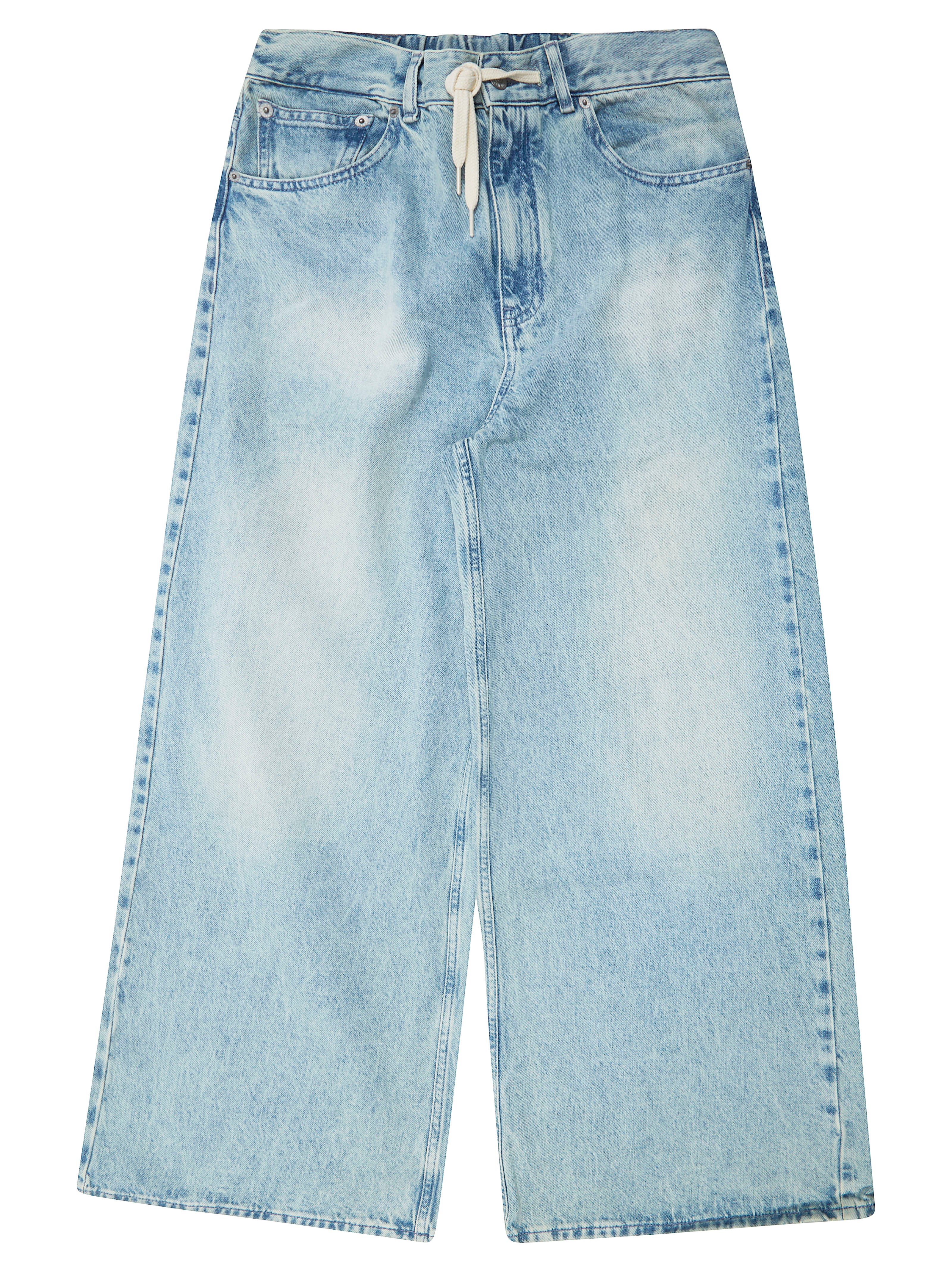 Mini Drawstring Waist Jeans