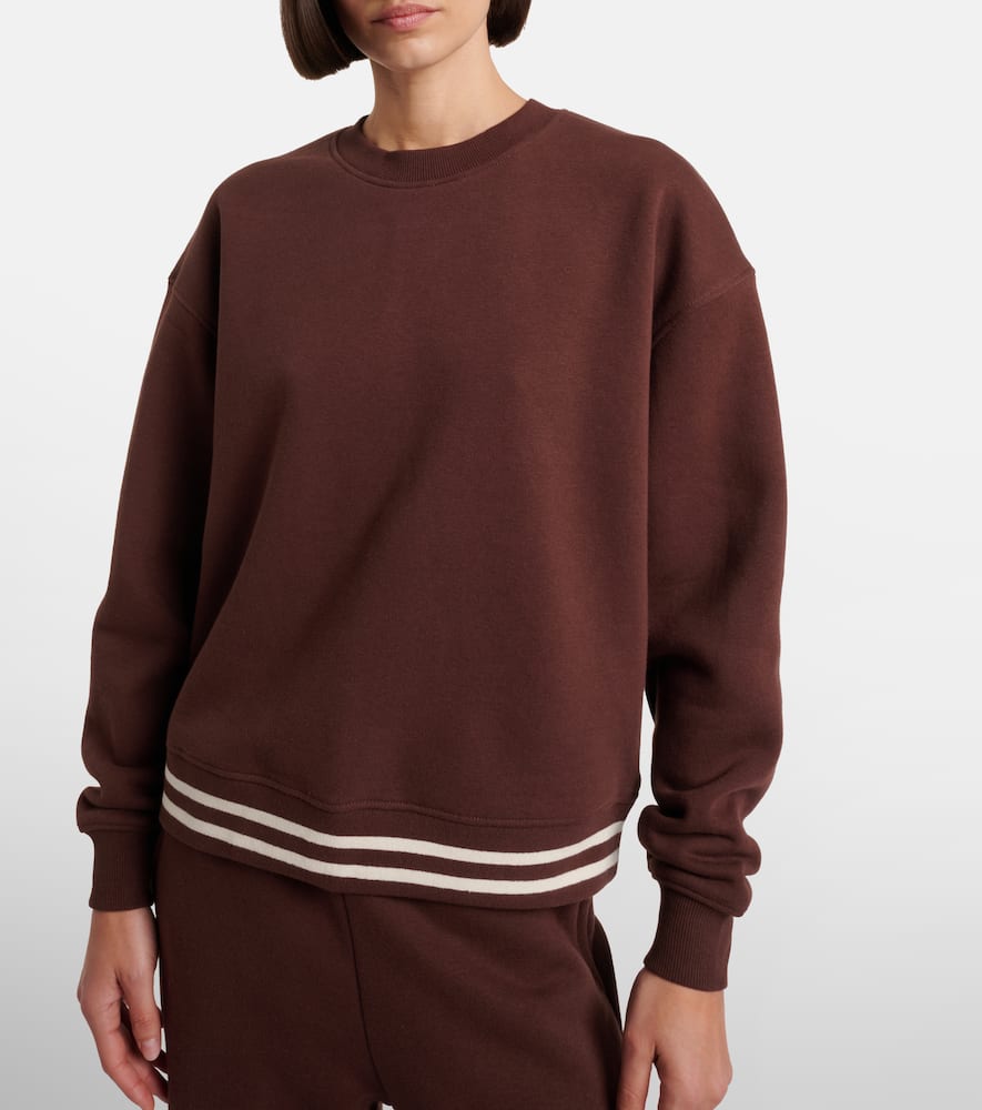 Striped cotton jersey sweatshirt