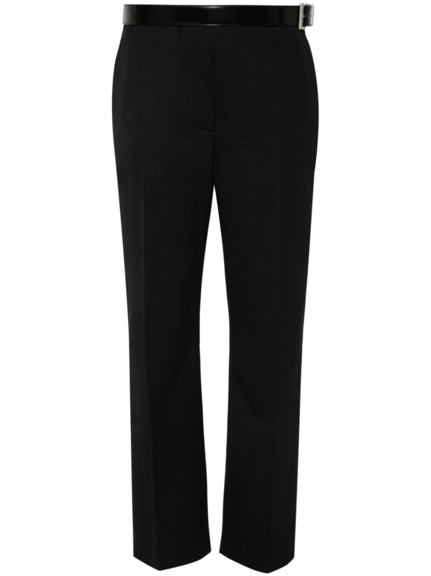 Black gabardine trousers