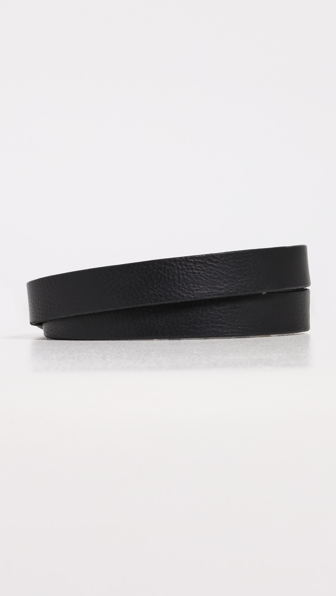 Western Bridle Leather Belt Black