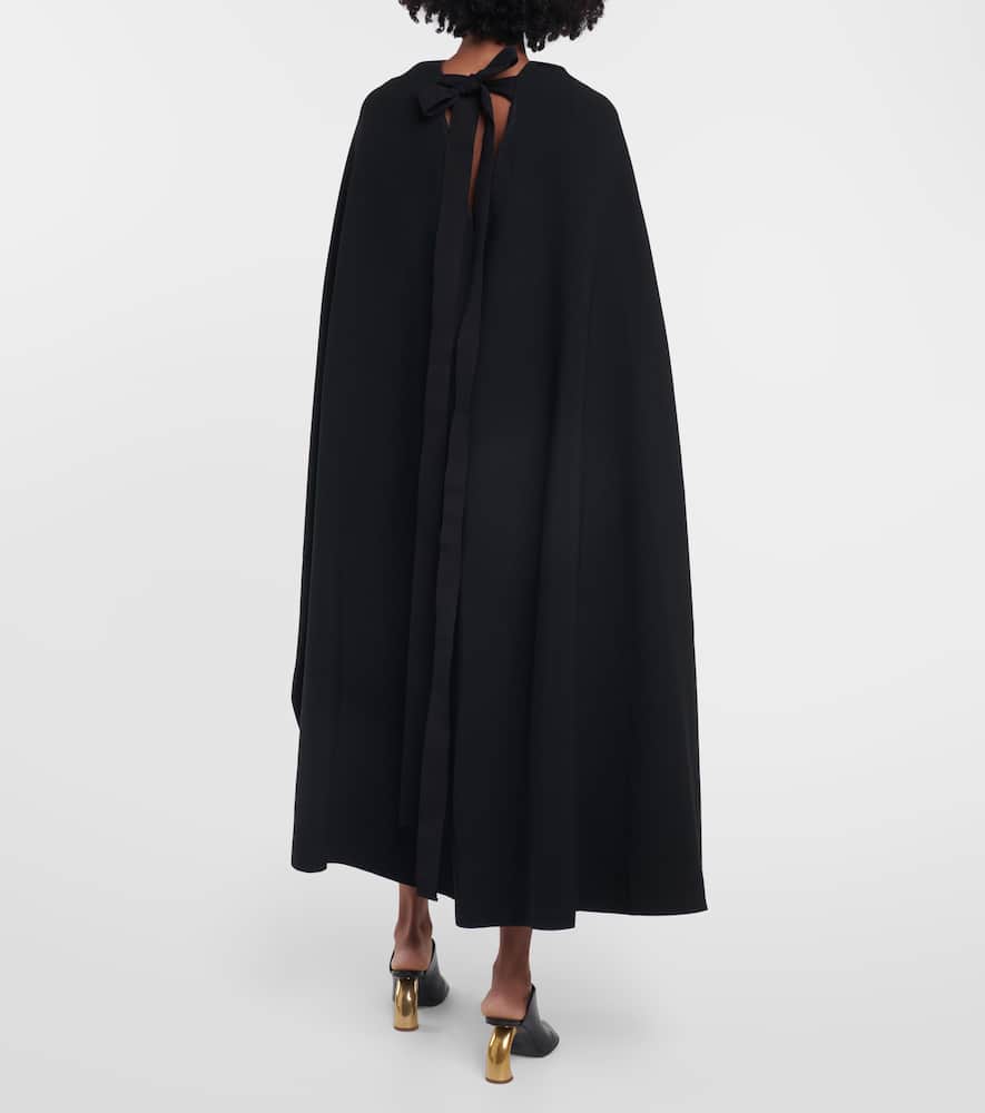 Roksanda Cape-detail crêpe midi dress