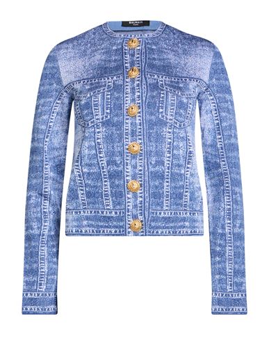 Woman Jacket Light blue Size 4 Viscose, Polyester, Polyamide
