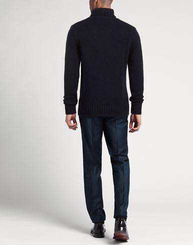 Man Turtleneck Midnight blue Size 42 Baby alpaca wool, Merino Wool