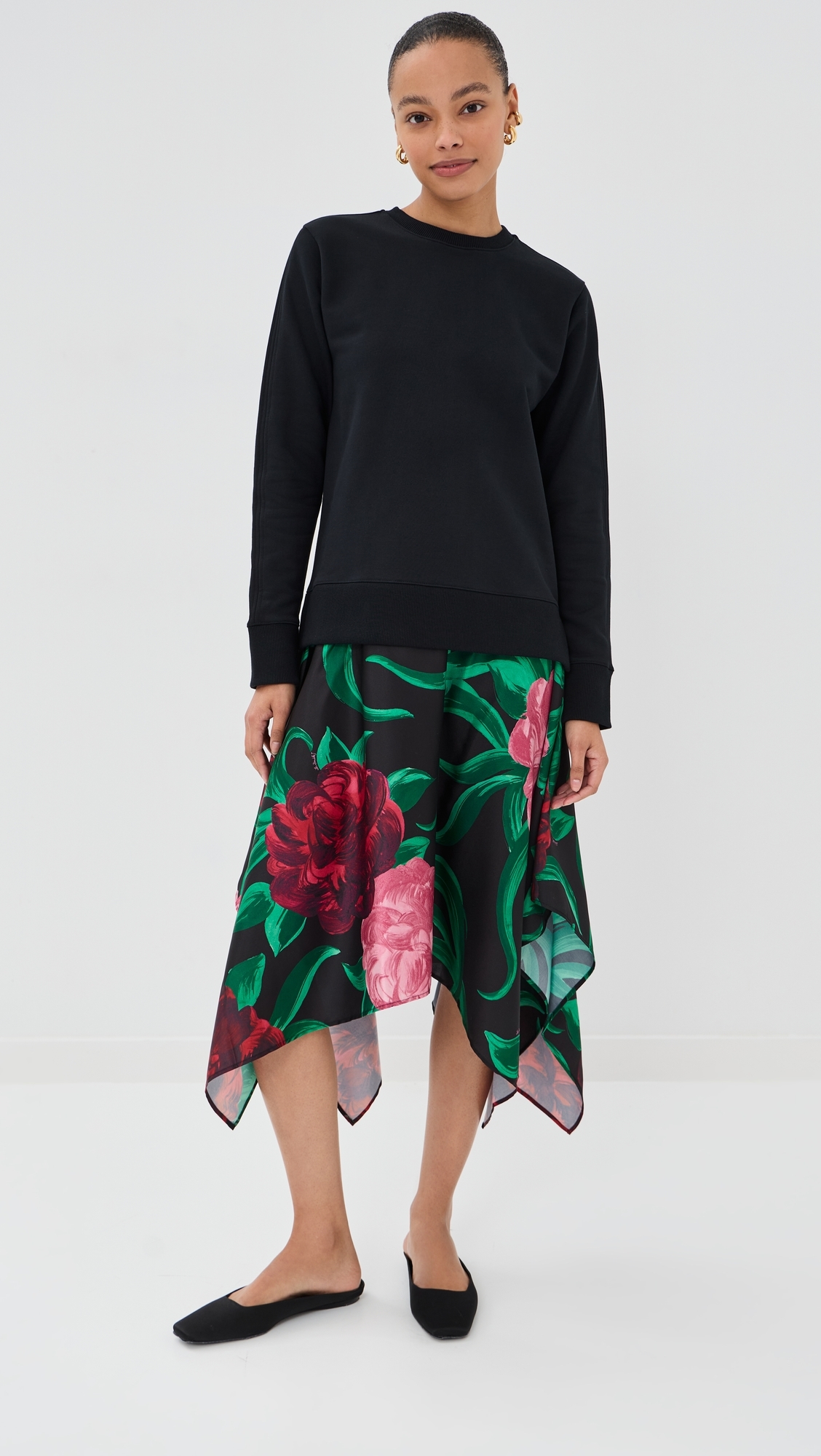 Sporty Foulard Dress Peony