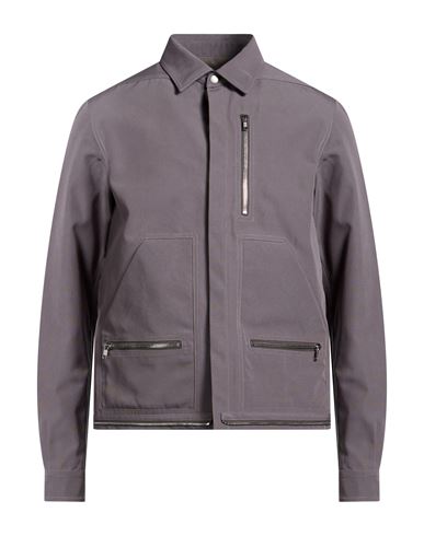 Man Jacket Grey Size 36 Polyester, Cotton