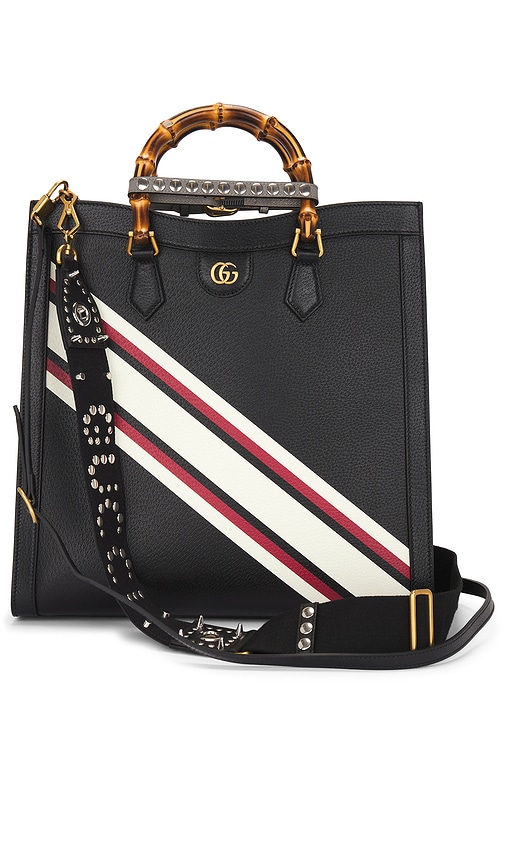 FWRD Renew Gucci Diana Handbag in Black