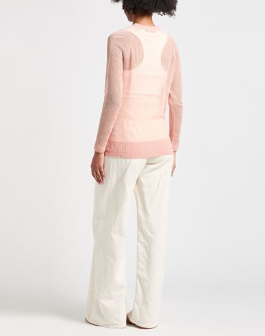 Woman Sweater Pink Size 6 Linen