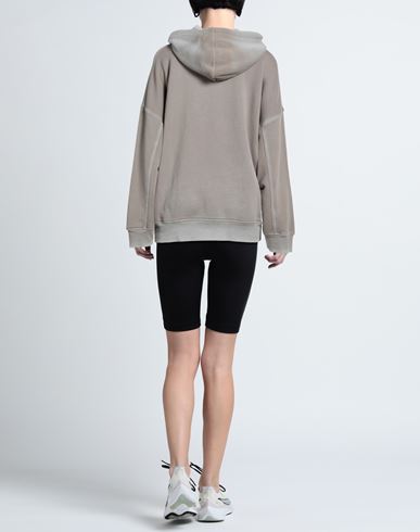 Woman Sweatshirt Grey Size L Cotton