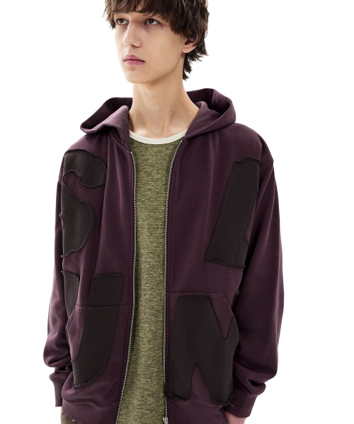 Capital Zip Up Hoodie Heather Blue