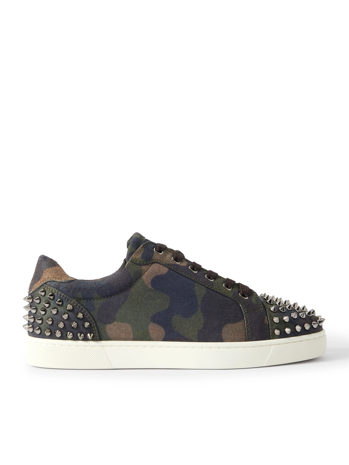 Seavaste 2 Studded Camouflage-Print Canvas Sneakers