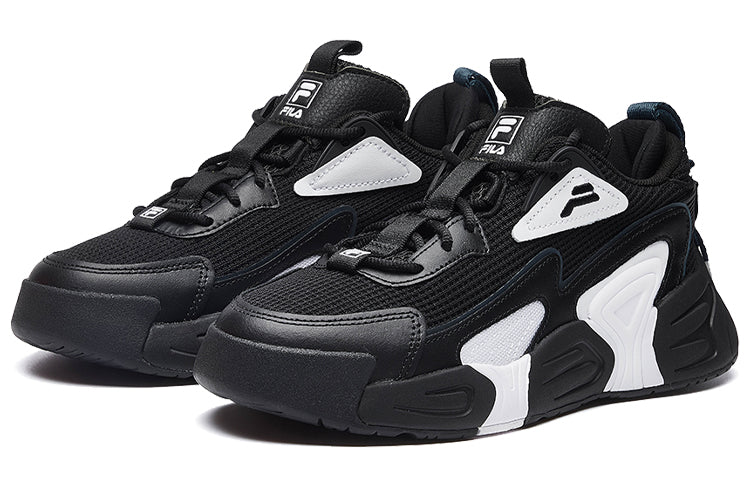 (WMNS) SWARM low swirl sneakers 'Black And White'